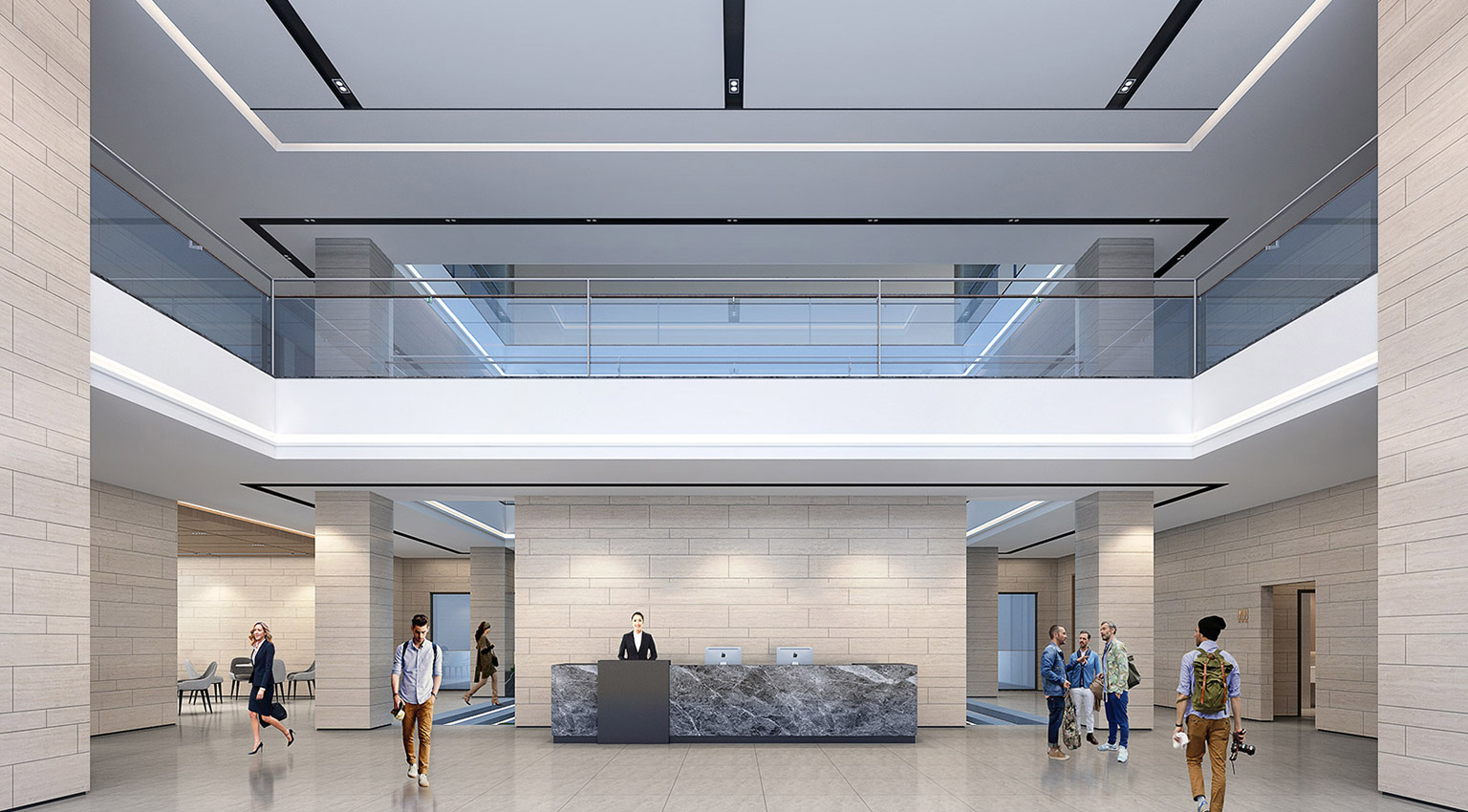 電子公司辦公樓室內(nèi)設計